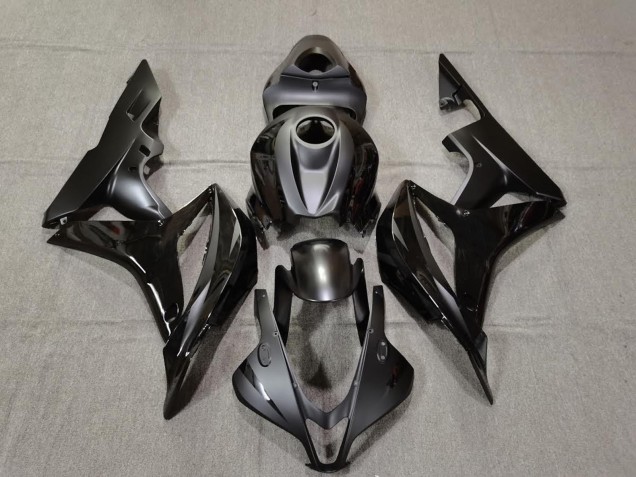 Online 2007-2008 Honda CBR600RR Fairings - Matte and Gloss Black Online 2007-2008 Honda CBR600RR Fairings - Matte and Gloss Black