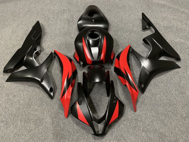 Online 2007-2008 Honda CBR600RR Fairings - Matte Black and Red