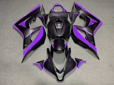 Online 2007-2008 Honda CBR600RR Fairings - Matte Black & Purple