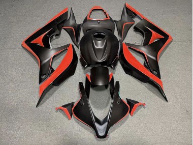 Online 2007-2008 Honda CBR600RR Fairings - Matte Black & Red