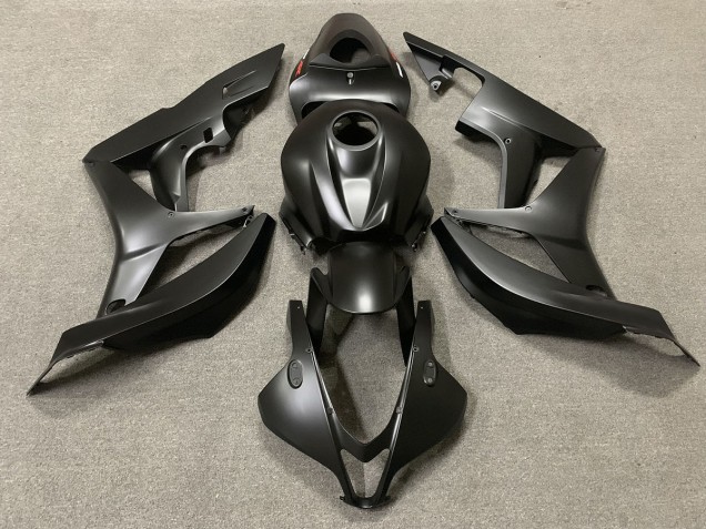 Online 2007-2008 Honda CBR600RR Fairings - Matte Black Red Decal