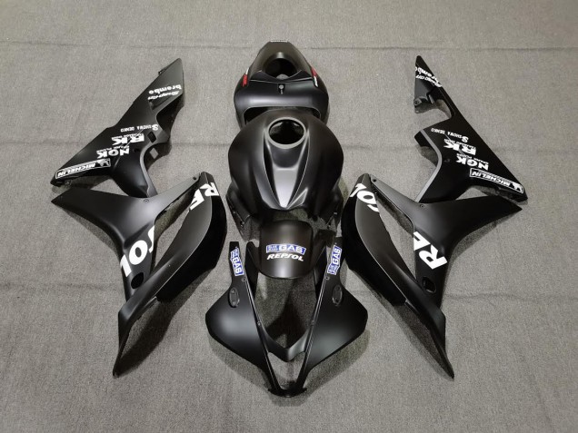 Online 2007-2008 Honda CBR600RR Fairings - Matte Black Repsol Online 2007-2008 Honda CBR600RR Fairings - Matte Black Repsol