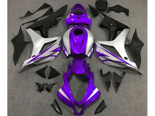 Online 2007-2008 Honda CBR600RR Fairings - Purple and Silver OEM Style Online 2007-2008 Honda CBR600RR Fairings - Purple and Silver OEM Style