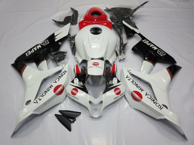 Online 2007-2008 Honda CBR600RR Fairings - White and Red KM Online 2007-2008 Honda CBR600RR Fairings - White and Red KM