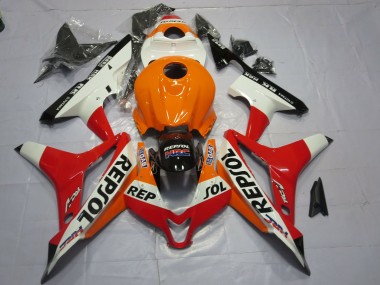 Online 2007-2008 Honda CBR600RR Fairings - White Repsol