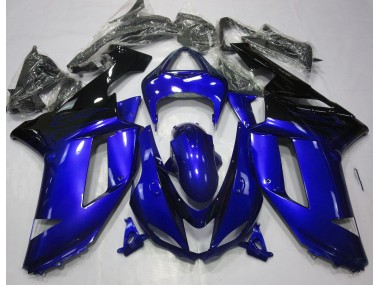 Online 2007-2008 Kawasaki ZX6R Fairings - Gloss Blue & Black