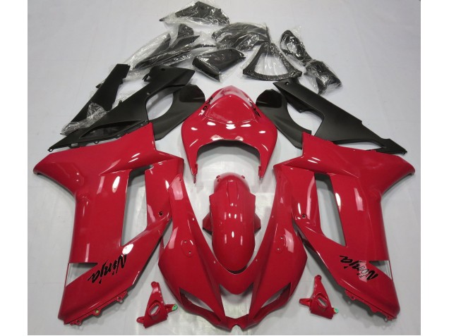 Online 2007-2008 Kawasaki ZX6R Fairings - Gloss Red Online 2007-2008 Kawasaki ZX6R Fairings - Gloss Red