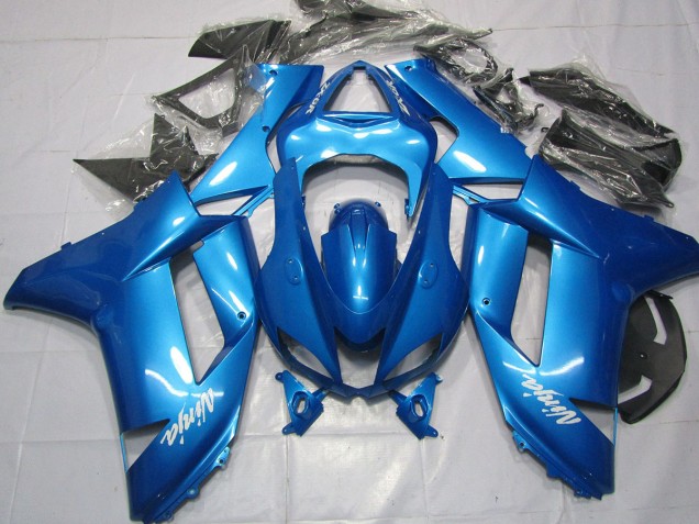 Online 2007-2008 Kawasaki ZX6R Fairings - Light Blue Online 2007-2008 Kawasaki ZX6R Fairings - Light Blue