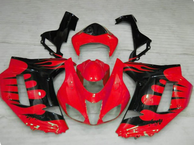 Online 2007-2008 Kawasaki ZX6R Fairings - Red Flame Online 2007-2008 Kawasaki ZX6R Fairings - Red Flame