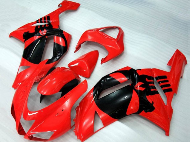 Online 2007-2008 Kawasaki ZX6R Fairings - Red Skull Online 2007-2008 Kawasaki ZX6R Fairings - Red Skull