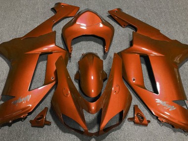 Online 2007-2008 Kawasaki ZX6R Fairings - Tiger Orange