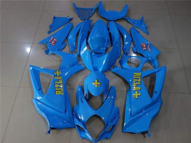 Online 2007-2008 Suzuki GSXR 1000 Fairings - Blue Rizzla- GSXR 1000 07-08
