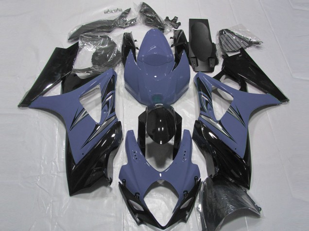 Online 2007-2008 Suzuki GSXR 1000 Fairings - Dark Blue and Black