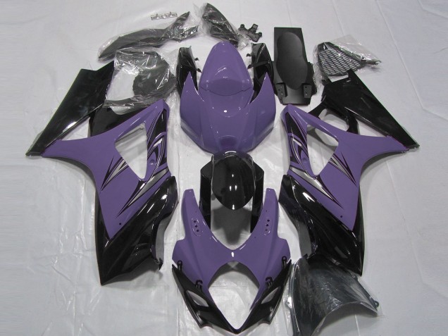 Online 2007-2008 Suzuki GSXR 1000 Fairings - Dark Purple and Black