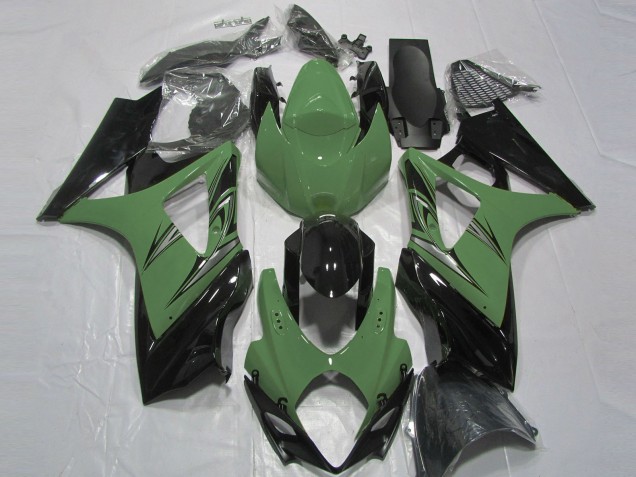 Online 2007-2008 Suzuki GSXR 1000 Fairings - Forest Green and Black Online 2007-2008 Suzuki GSXR 1000 Fairings - Forest Green and Black
