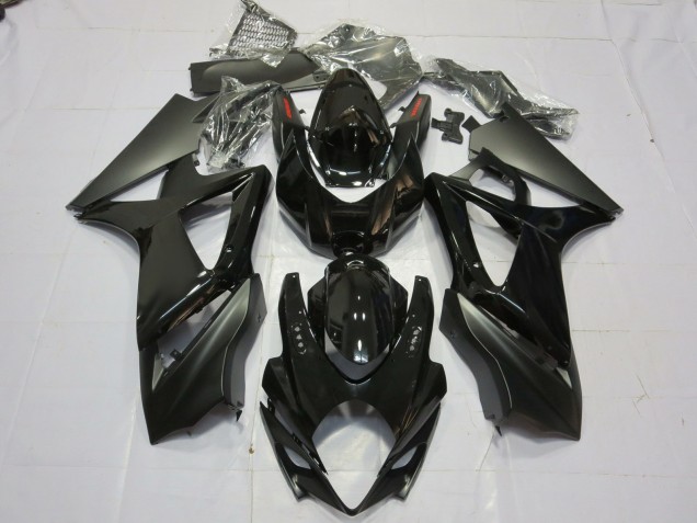 Online 2007-2008 Suzuki GSXR 1000 Fairings - Gloss and Matte Black Online 2007-2008 Suzuki GSXR 1000 Fairings - Gloss and Matte Black