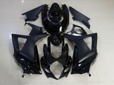 Online 2007-2008 Suzuki GSXR 1000 Fairings - Gloss and Matte Black Plain