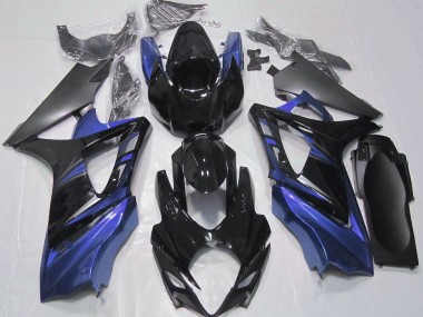 Online 2007-2008 Suzuki GSXR 1000 Fairings - Gloss Black and Blue