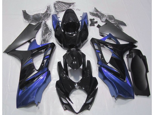Online 2007-2008 Suzuki GSXR 1000 Fairings - Gloss Black and Blue Online 2007-2008 Suzuki GSXR 1000 Fairings - Gloss Black and Blue