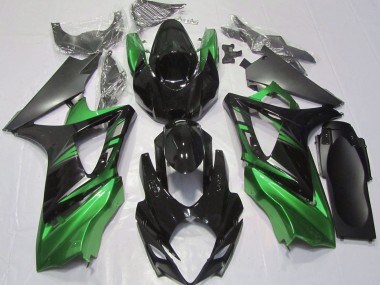 Online 2007-2008 Suzuki GSXR 1000 Fairings - Gloss Black and Green