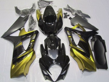 Online 2007-2008 Suzuki GSXR 1000 Fairings - Gloss Black and Yellow
