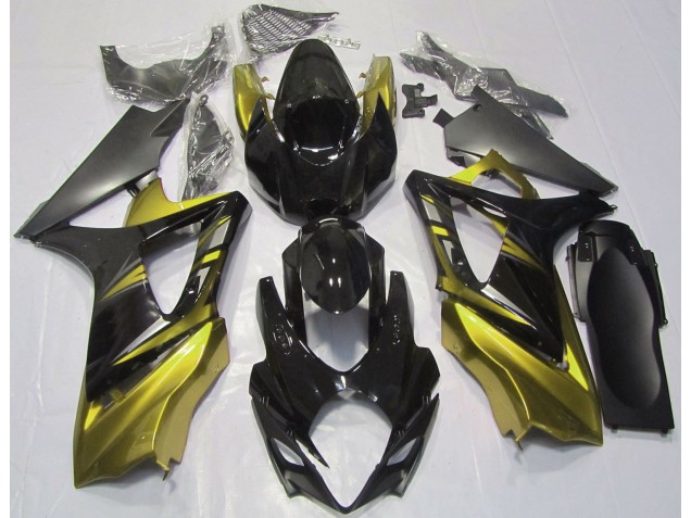 Online 2007-2008 Suzuki GSXR 1000 Fairings - Gloss Black and Yellow Online 2007-2008 Suzuki GSXR 1000 Fairings - Gloss Black and Yellow