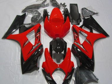 Online 2007-2008 Suzuki GSXR 1000 Fairings - Lava Red and Black