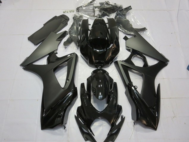Online 2007-2008 Suzuki GSXR 1000 Fairings - Matte Black Gloss Black Online 2007-2008 Suzuki GSXR 1000 Fairings - Matte Black Gloss Black