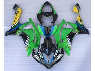 Online 2007-2008 Yamaha R1 Fairings - Green Shark