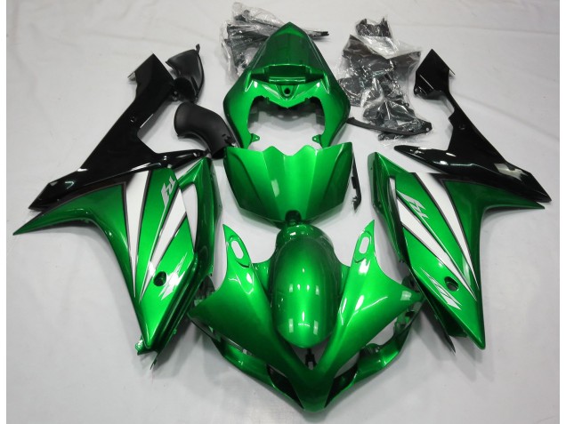Online 2007-2008 Yamaha R1 Fairings - Green White and Black