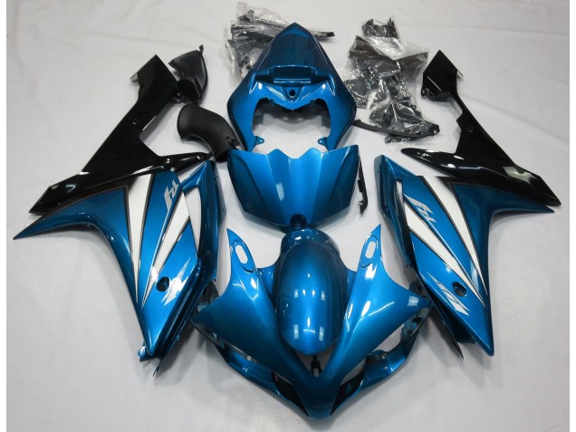 Online 2007-2008 Yamaha R1 Fairings - Light Blue White and Black Online 2007-2008 Yamaha R1 Fairings - Light Blue White and Black