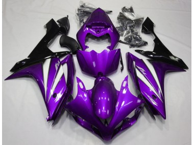 Online 2007-2008 Yamaha R1 Fairings - Purple White and Black