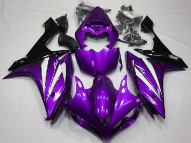 Online 2007-2008 Yamaha R1 Fairings - Purple White and Black