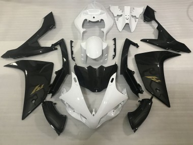 Online 2007-2008 Yamaha R1 Fairings - White and Carbon Style