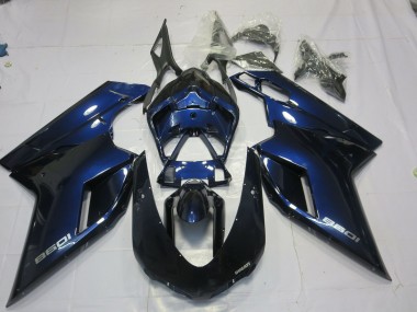 Online 2007-2012 Ducati 848 1098 1198 Fairings - Deep Blue