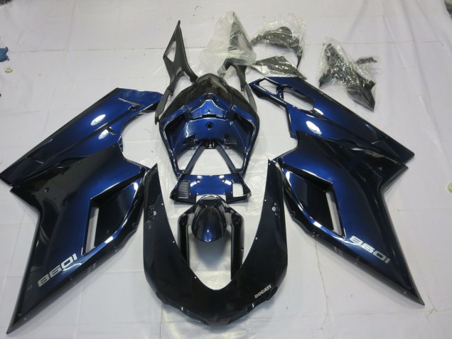 Online 2007-2012 Ducati 848 1098 1198 Fairings - Deep Blue