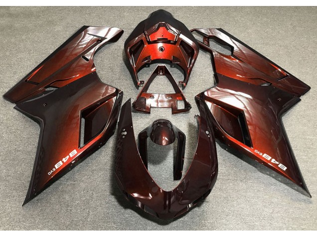 Online 2007-2012 Ducati 848 1098 1198 Fairings - Deep Orange