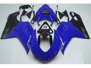 Online 2007-2012 Ducati 848 1098 1198 Fairings - Gloss Blue & Black