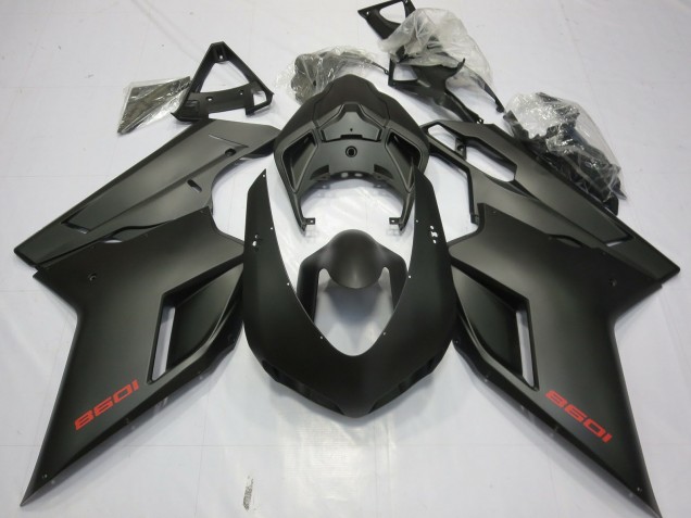 Online 2007-2012 Ducati 848 1098 1198 Fairings - Matte Black Online 2007-2012 Ducati 848 1098 1198 Fairings - Matte Black