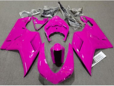 Online 2007-2012 Ducati 848 1098 1198 Fairings - Plain Gloss Pink