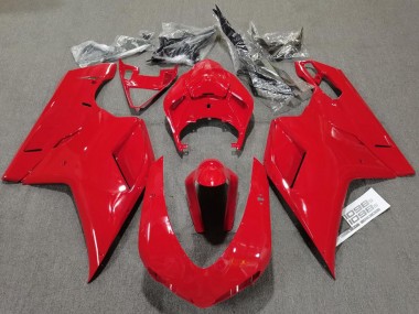 Online 2007-2012 Ducati 848 1098 1198 Fairings - Plain Gloss Red