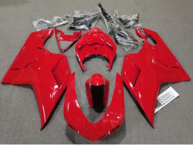 Online 2007-2012 Ducati 848 1098 1198 Fairings - Plain Gloss Red