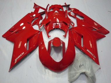 Online 2007-2012 Ducati 848 1098 1198 Fairings - Red 1098