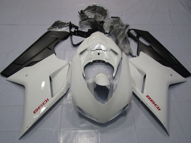 Online 2007-2012 Ducati 848 1098 1198 Fairings - Red White and Matte Black