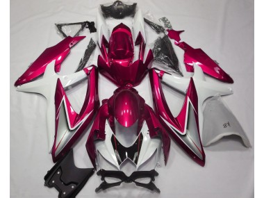 Online 2008-2010 Suzuki GSXR 600-750 Fairings - Gloss Red and White