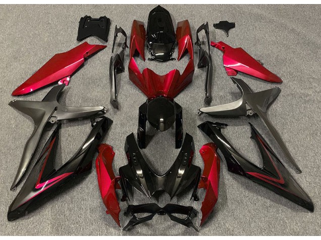 Online 2008-2010 Suzuki GSXR 600-750 Fairings - Gloss Red & Green R