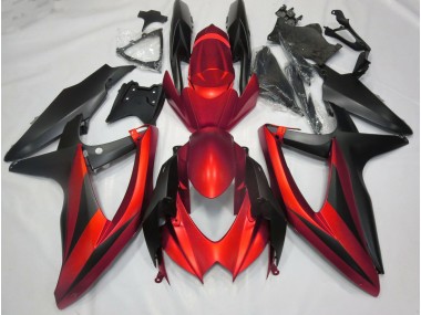 Online 2008-2010 Suzuki GSXR 600-750 Fairings - Matte Red No R