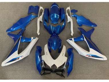 Online 2008-2010 Suzuki GSXR 600-750 Fairings - OEM Style Blue and White