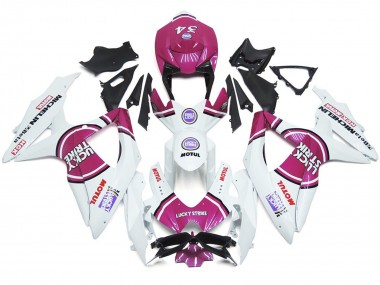 Online 2008-2010 Suzuki GSXR 600-750 Fairings - Pink 34 Lucky Strike