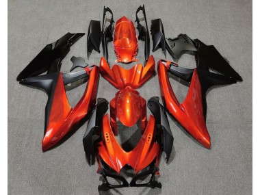 Online 2008-2010 Suzuki GSXR 600-750 Fairings - Vibrant Orange in Black